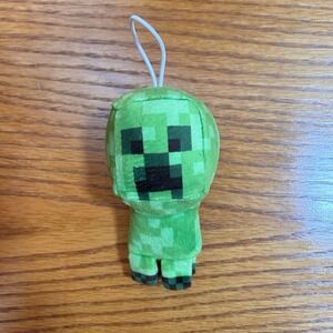 Hallmark Small Stars MINECRAFT GREEN CREEPER 4.5" Plush Ornament Toy Bag Charm